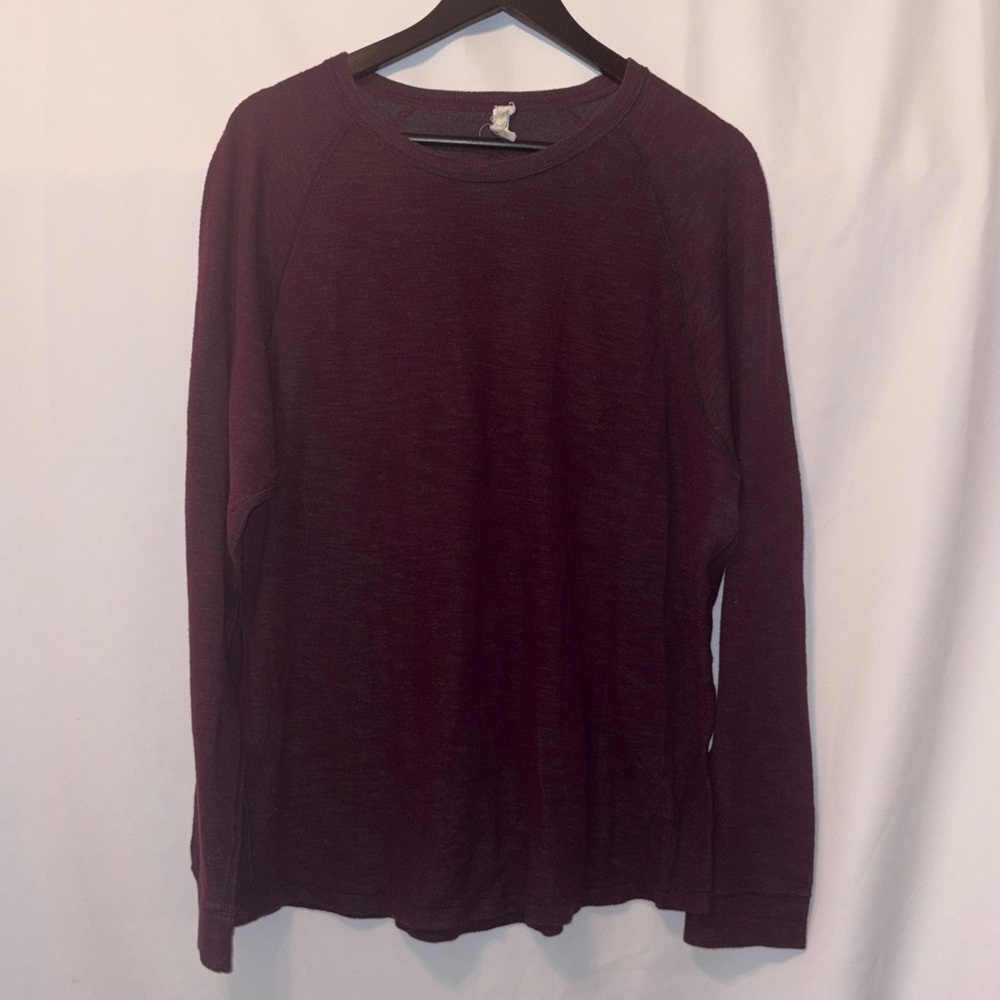 Tommy Bahama Reversible Long Sleeve Maroon Heather Knit Men’s Large Casual Coast